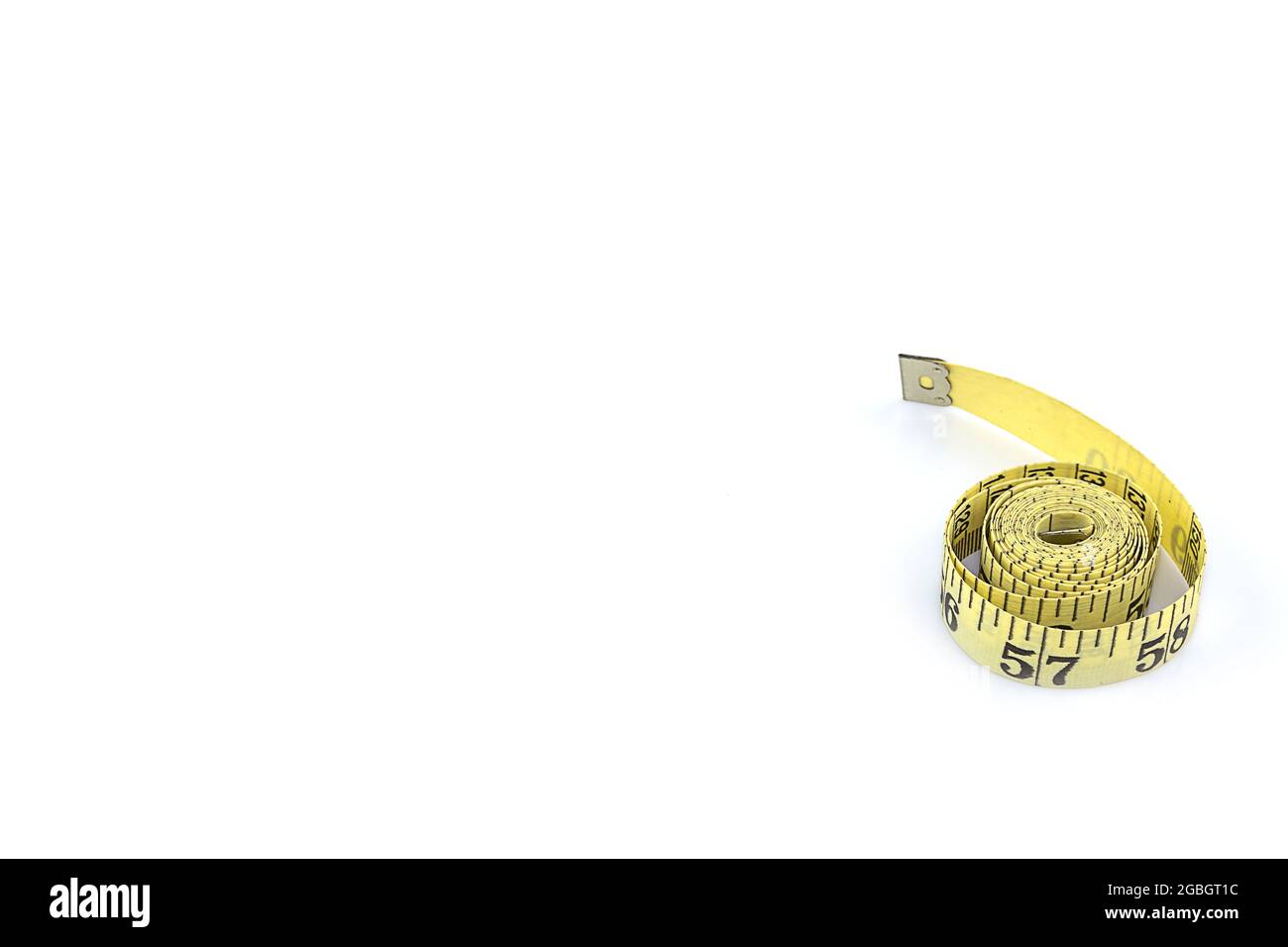 Measuring tape for control your waist isolated on white background ...