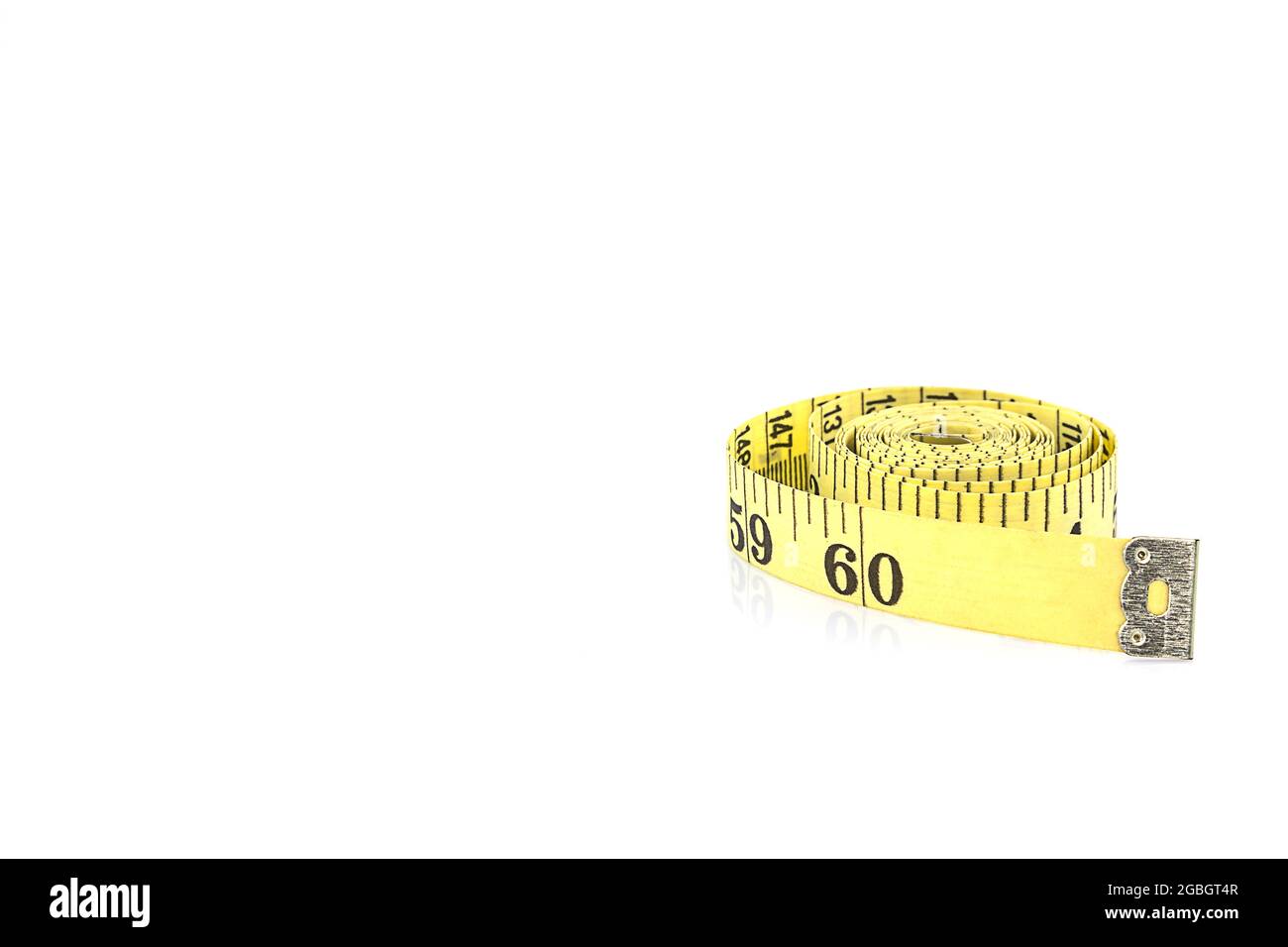 Measuring tape for control your waist isolated on white background ...