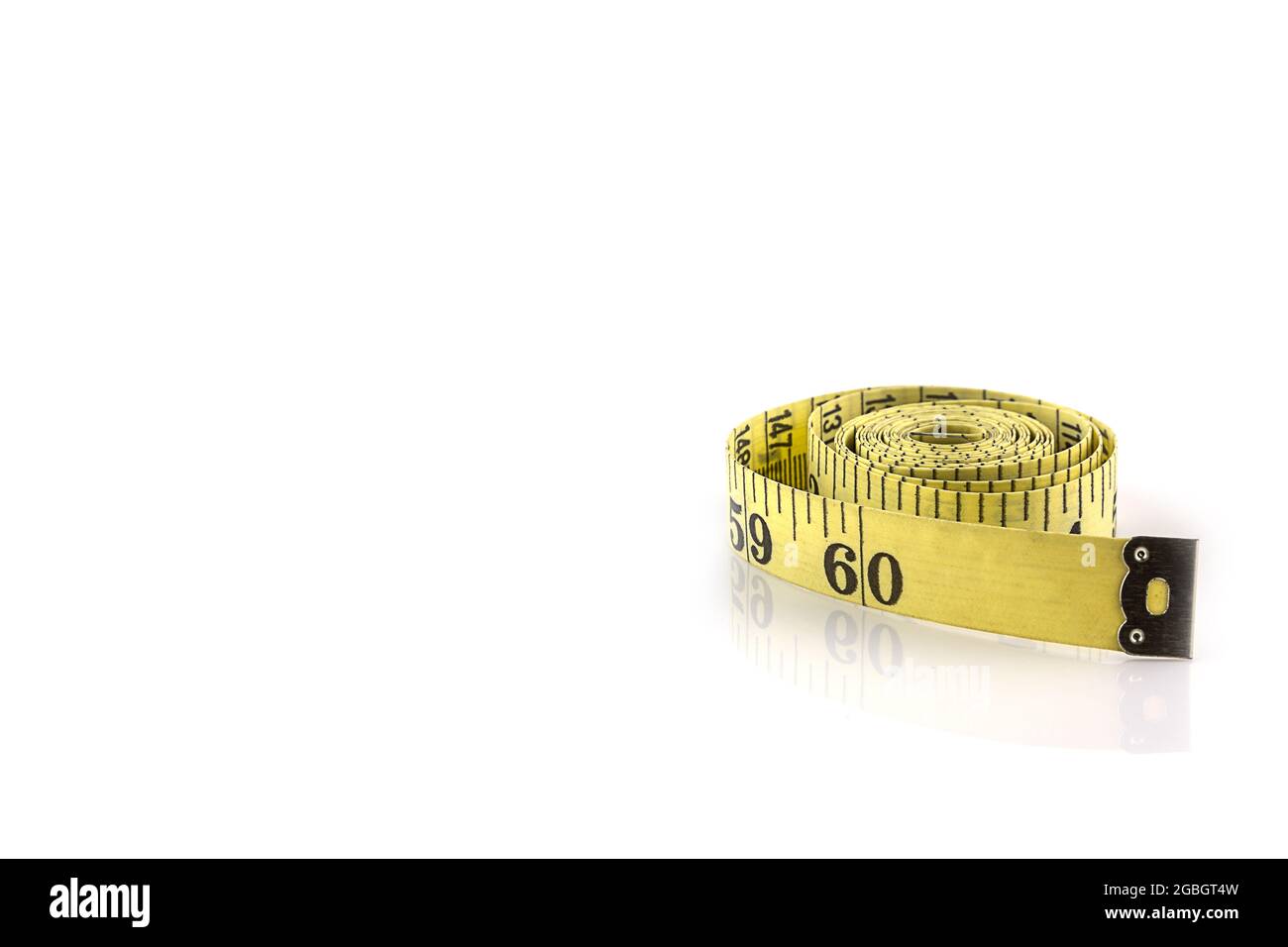 Measuring tape for control your waist isolated on white background ...