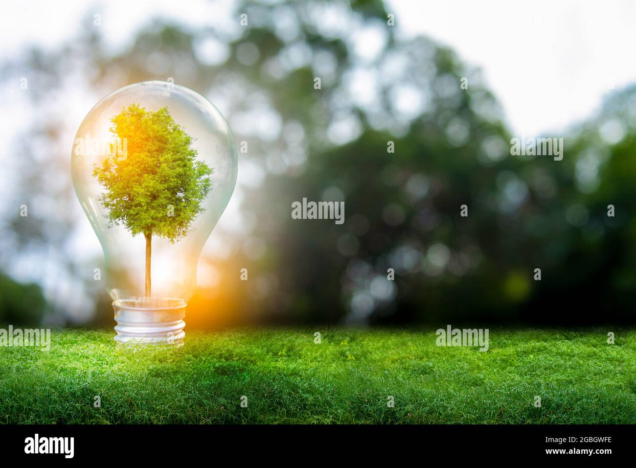 3D illustration Renewable energy concept Earth Day or environmental ...