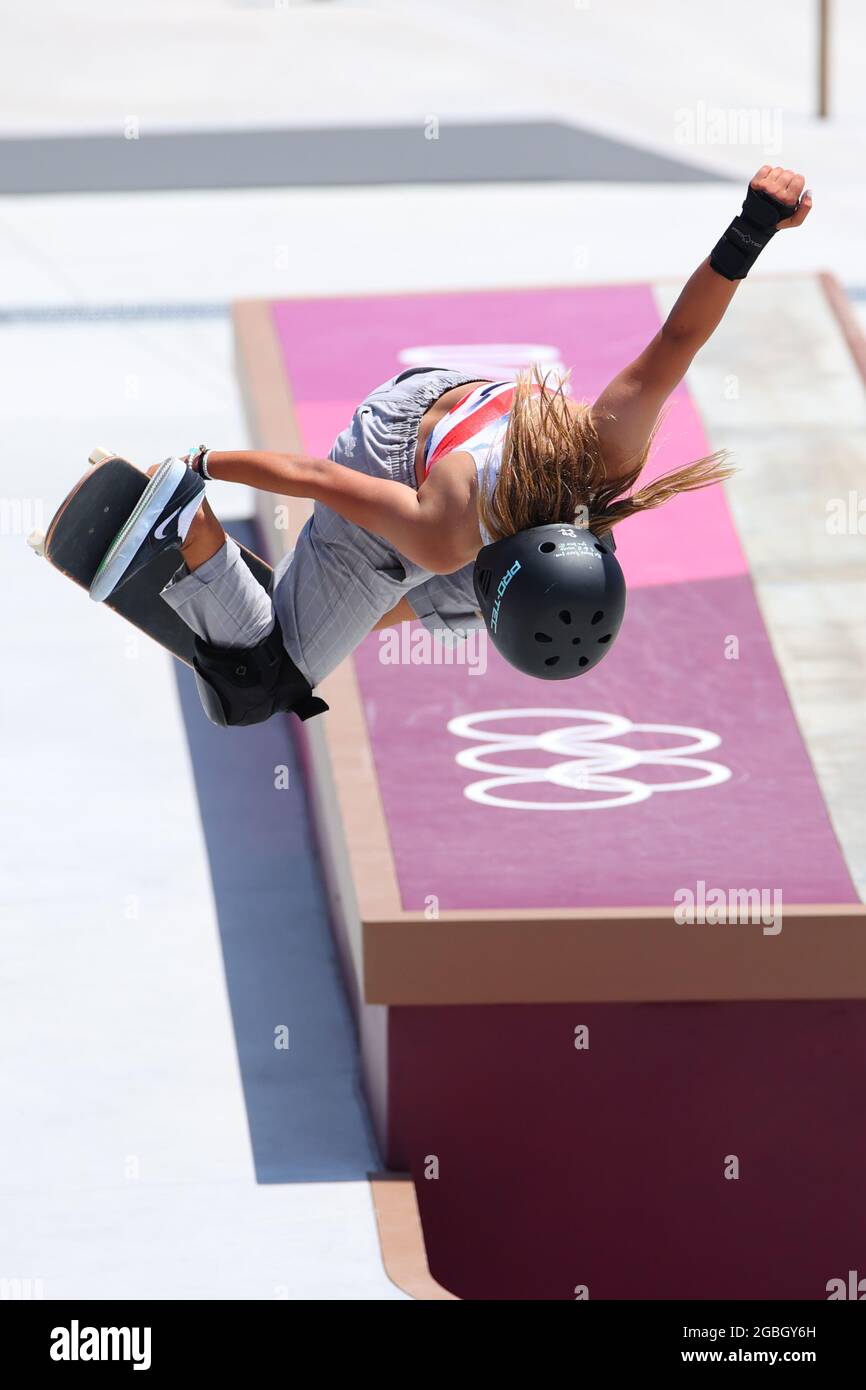 Tokyo Japan 4th Aug 2021 Sky Brown GBR Skateboarding Women s tokyo-japan-4th-aug-2021-sky-brown-gbr-skateboarding-women-s