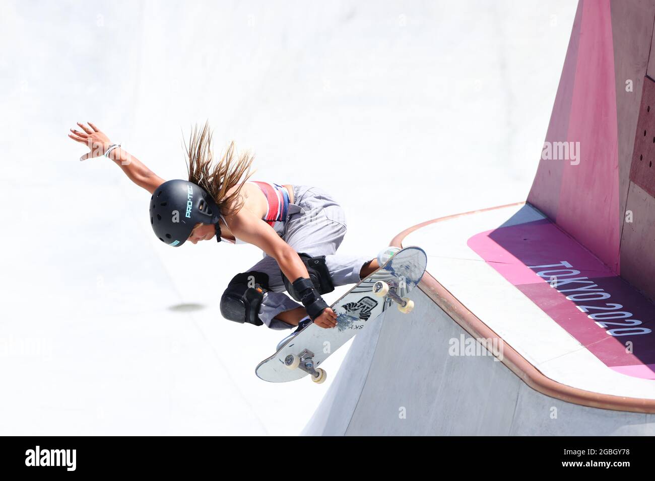 Tokyo Japan 4th Aug 2021 Sky Brown GBR Skateboarding Women s tokyo-japan-4th-aug-2021-sky-brown-gbr-skateboarding-women-s