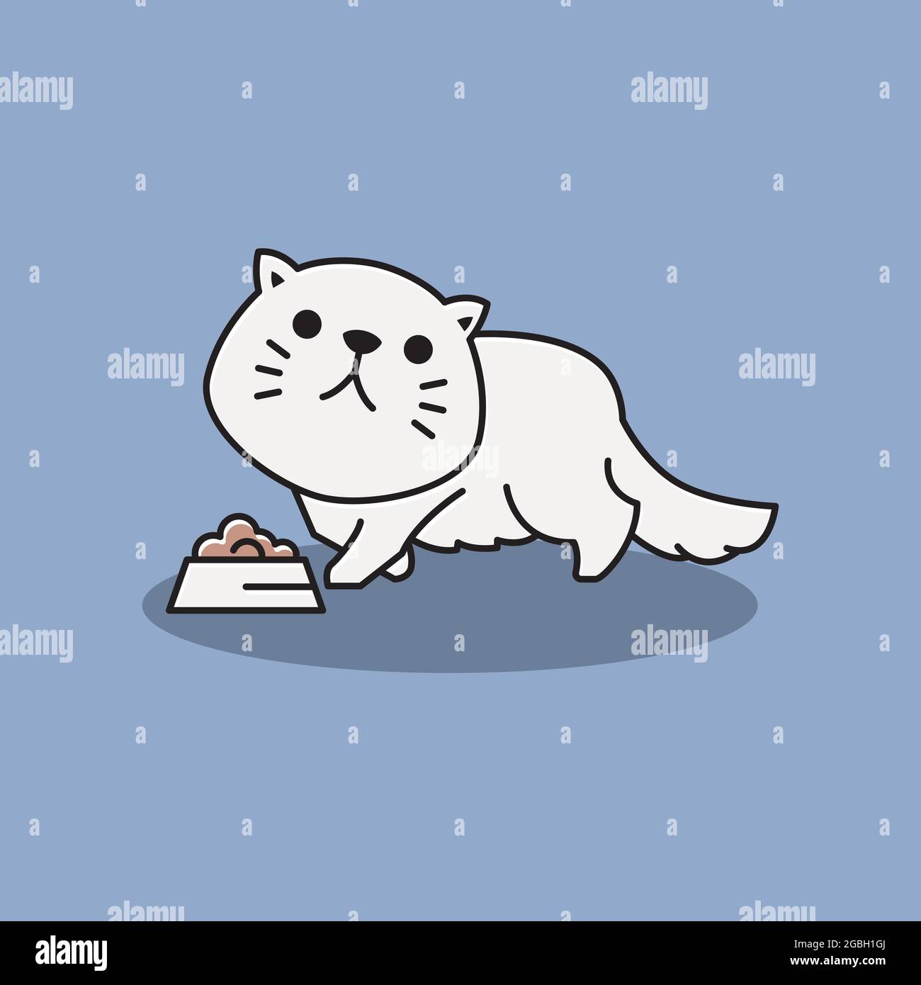 A cartoon illustration of a cat ice skating Stock Vector Image & Art - Alamy