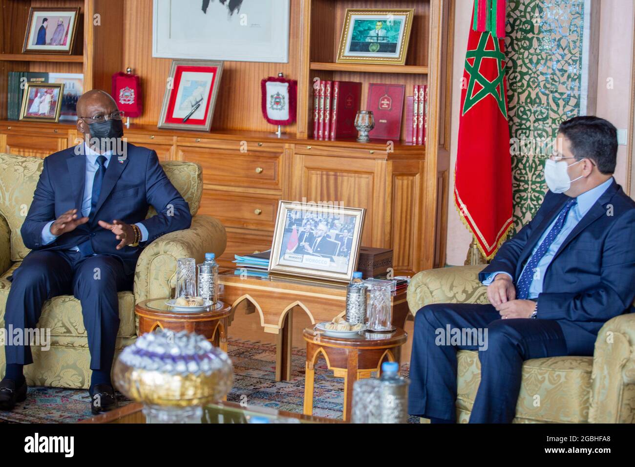 Nasser Bourita, Ministre des Affaires Etrangères, de la Coopération Africaine et des Marocains Résidant à l'Etranger Stock Photo