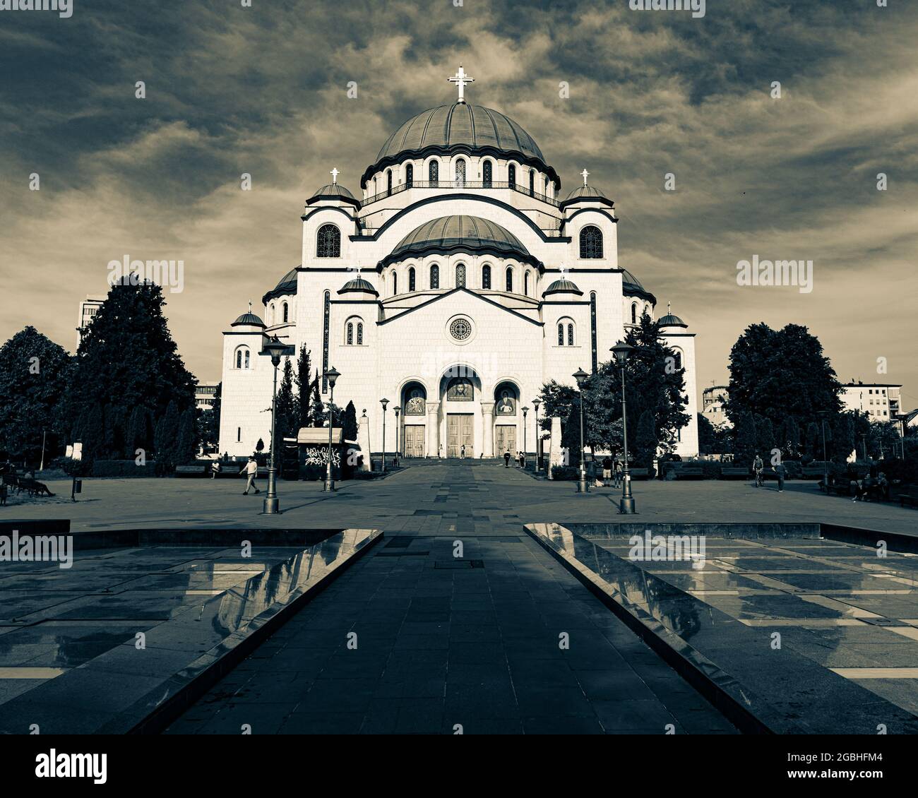Temple of Saint Sava Belgrade inSerbia Stock Photo