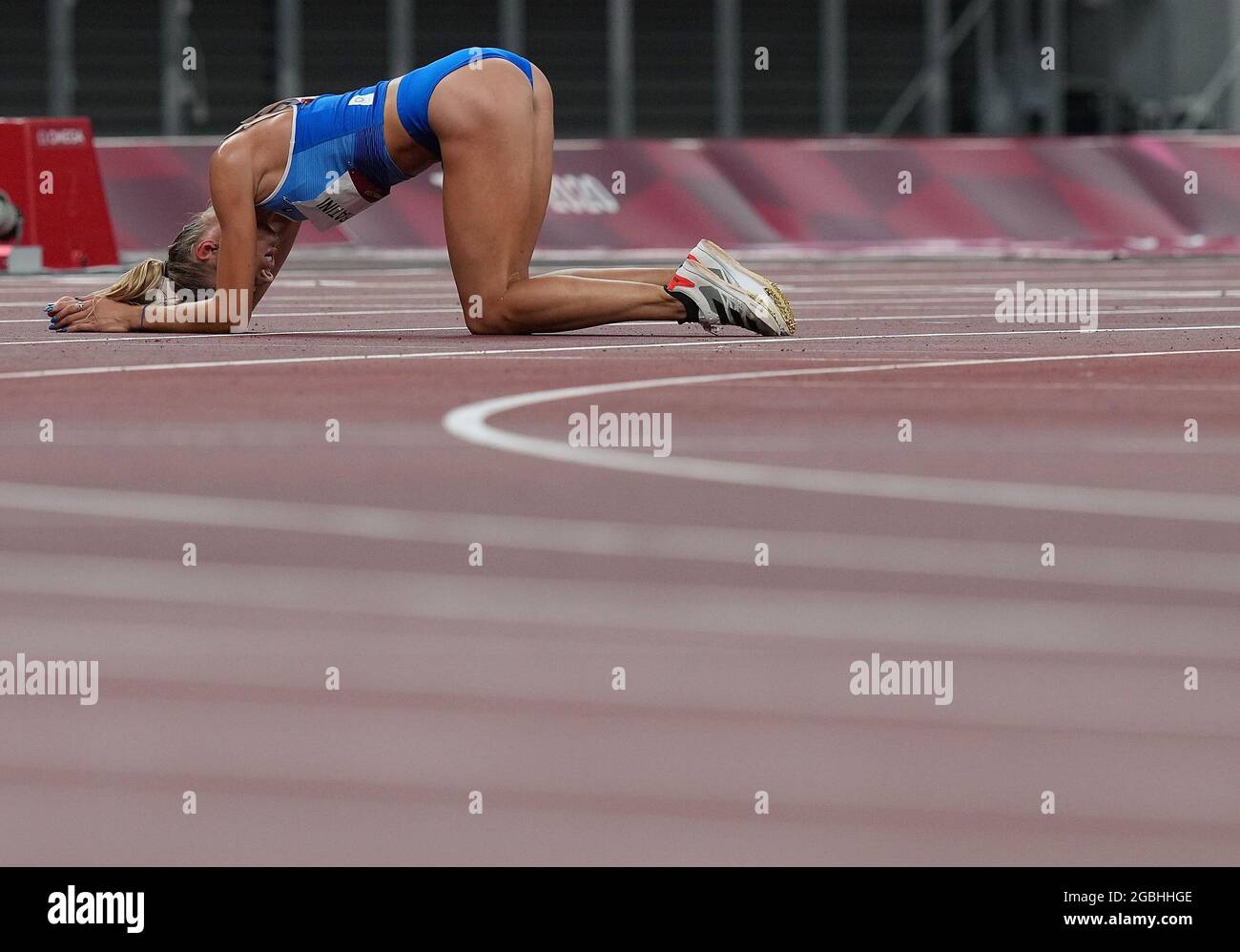 Tokyo Japan 4th Aug 21 Gaia Sabbatini Of Italy Reacts After The Women S 1500m Semi Final At The Tokyo Olympic Games In Tokyo Japan Aug 4 21 Credit Lui Siu Wai Xinhua Alamy Live