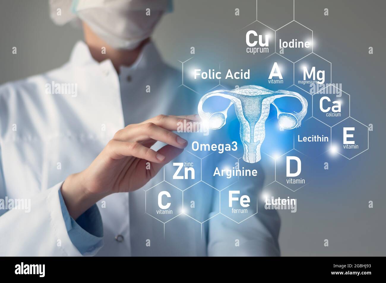 Essential nutrients for Uterus health including Omega 3, Arginine