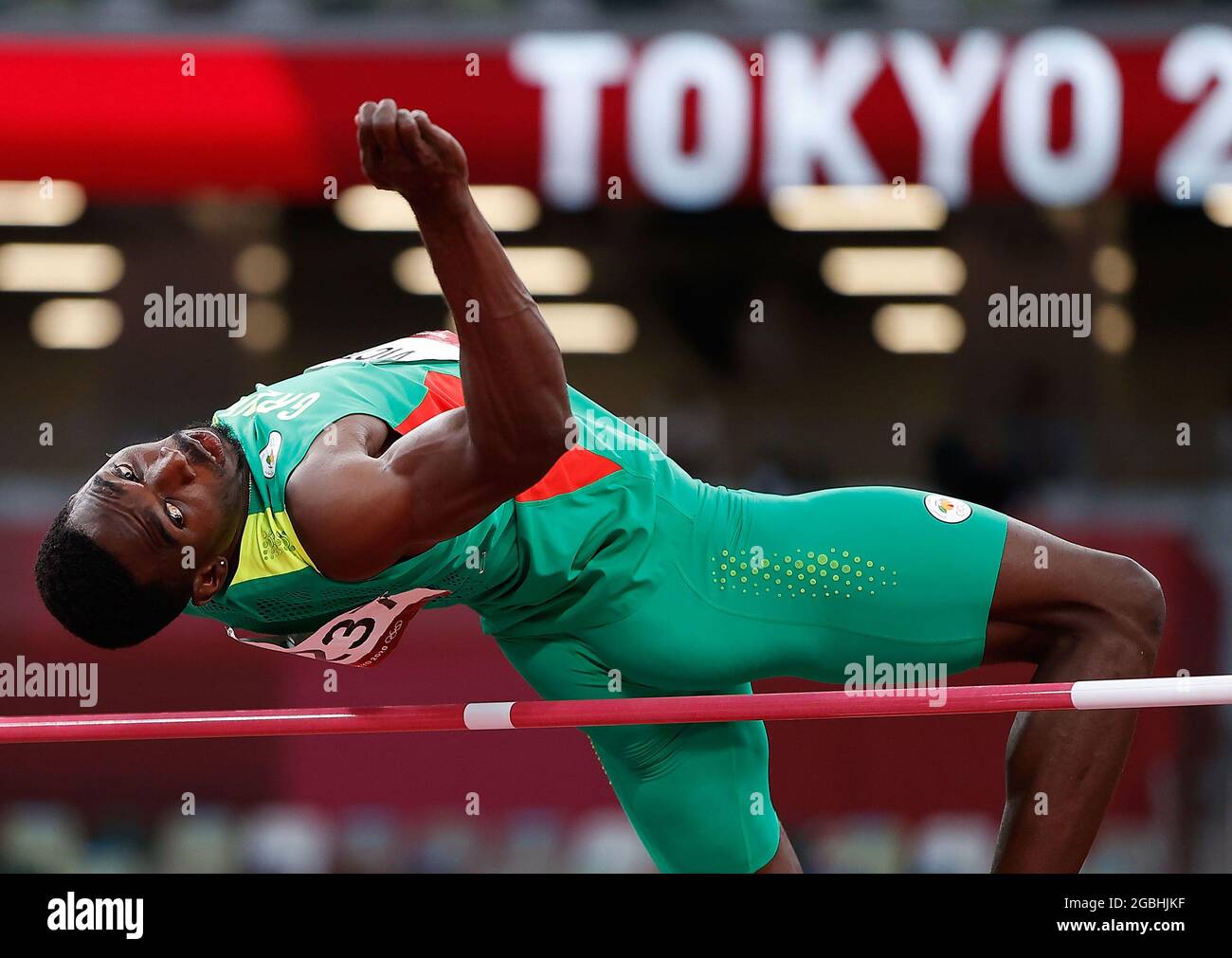 Tokyo, Japan. 4th Aug, 2021. Lindon Victor of Grenada competes during