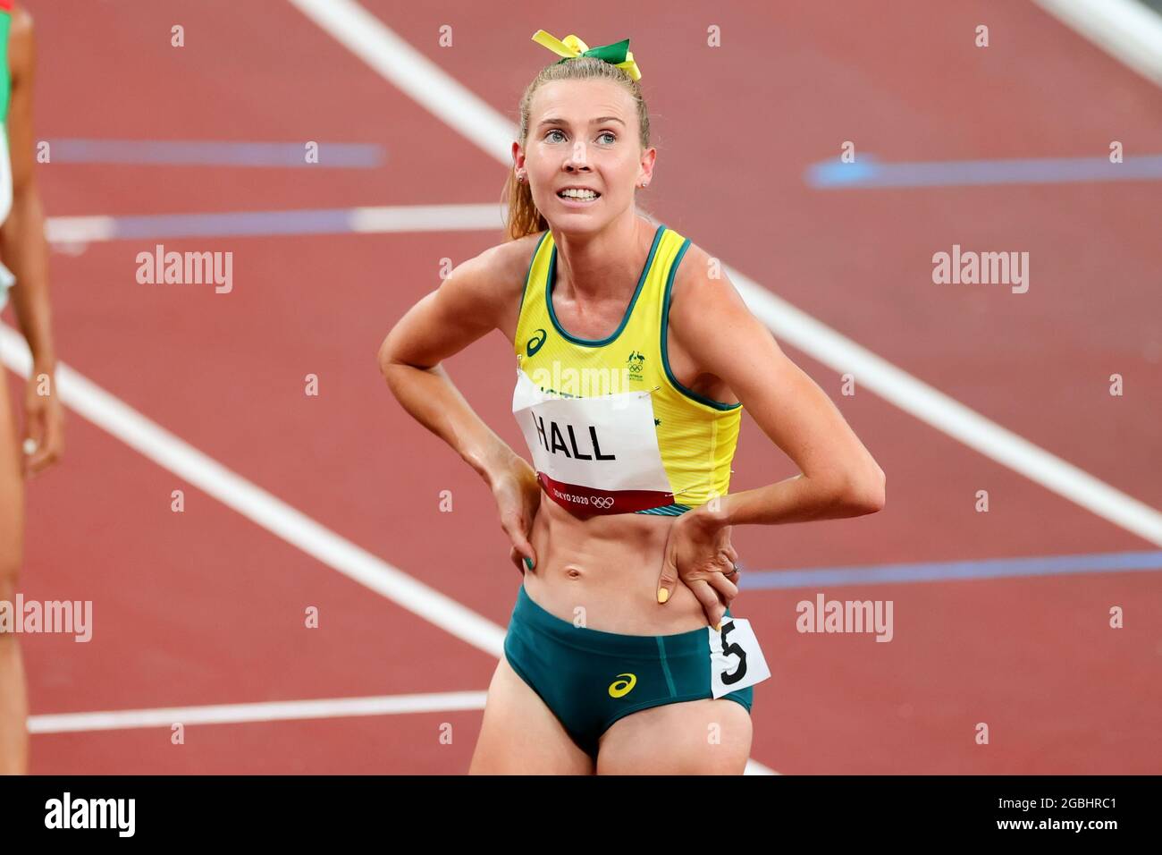 Tokyo, Japan, 4 August, 2021. Linden Hall of Team Australia happy after