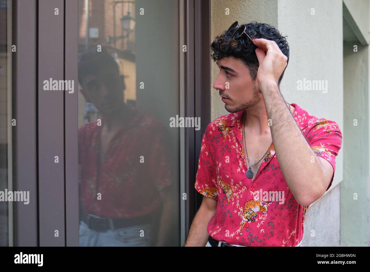 False reflection person hi-res stock photography and images - Alamy