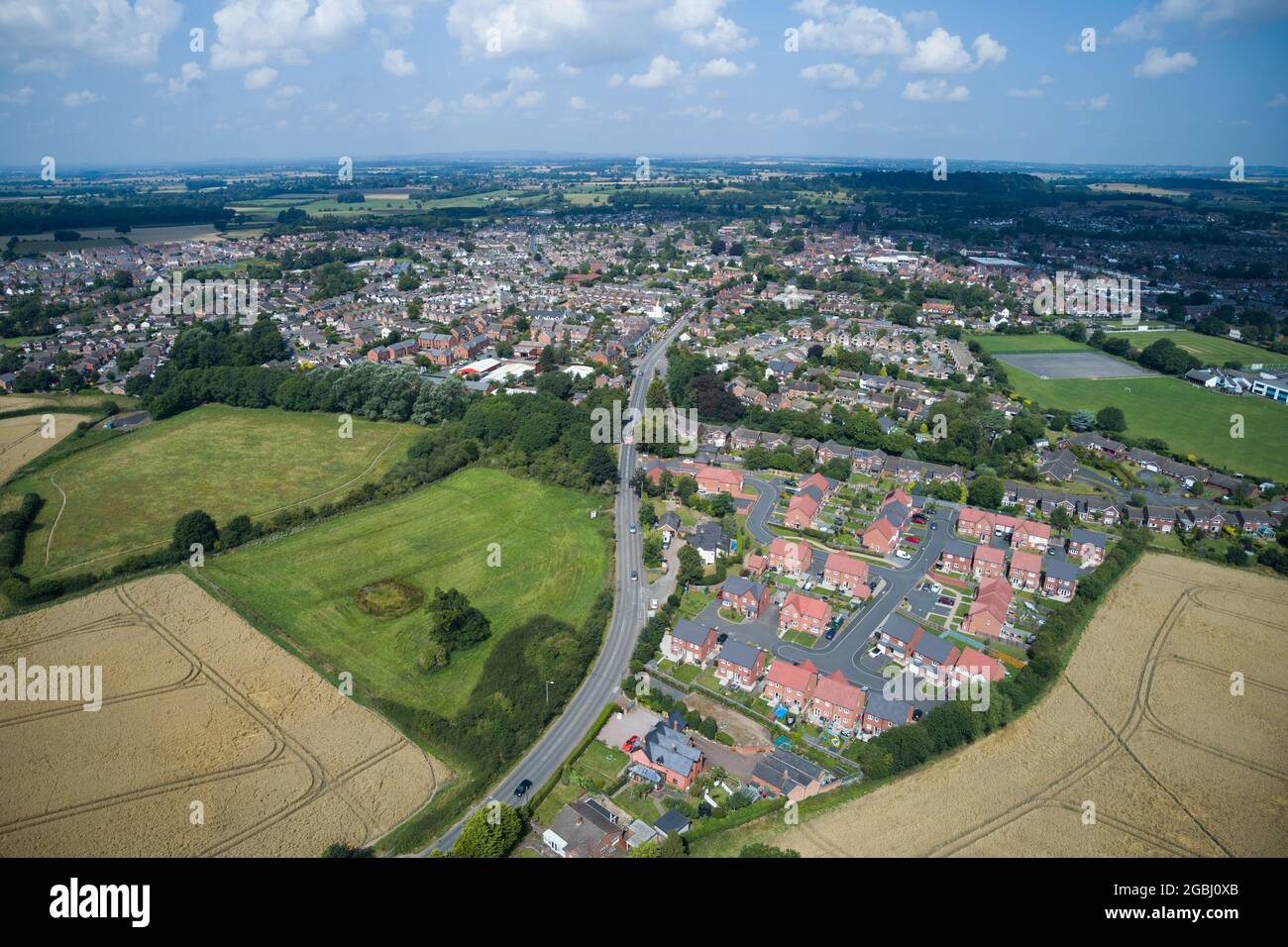 Newport, Shropshire, from the south Stock Photo - Alamy