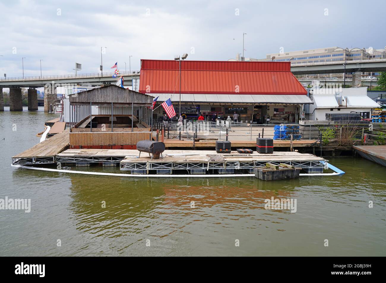 WASHINGTON, DC 1 APR 2021 View of the Municipal Fish Market at The Wharf located in Washington