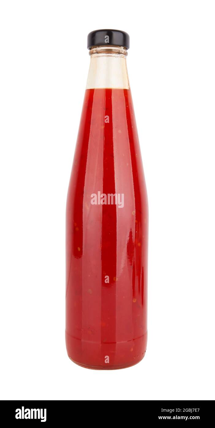 Bottle of tomato sauce isolated on a white background Stock Photo - Alamy