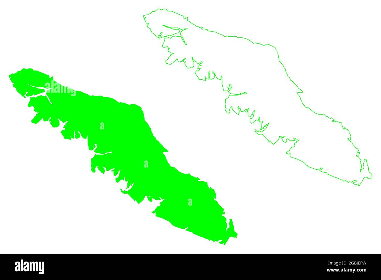 Map of Canada Focus on Vancouver - Vancouver Island Canada British Columbia Province North America Map Vector Illustration Scribble Sketch Vancouver Map 2GBJEPW
