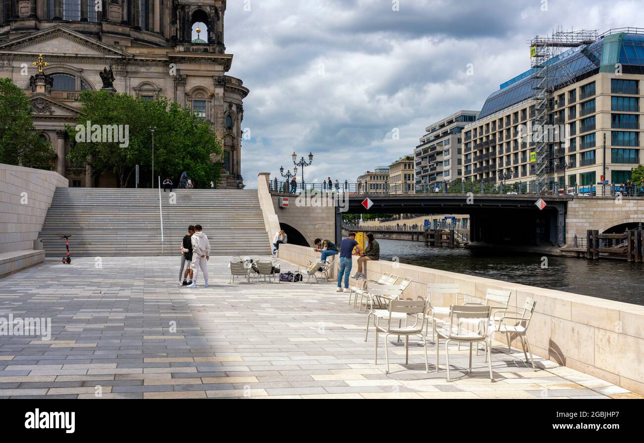 Waterfront At The New Humboldt Forum In Berlin Stock Photo Alamy
