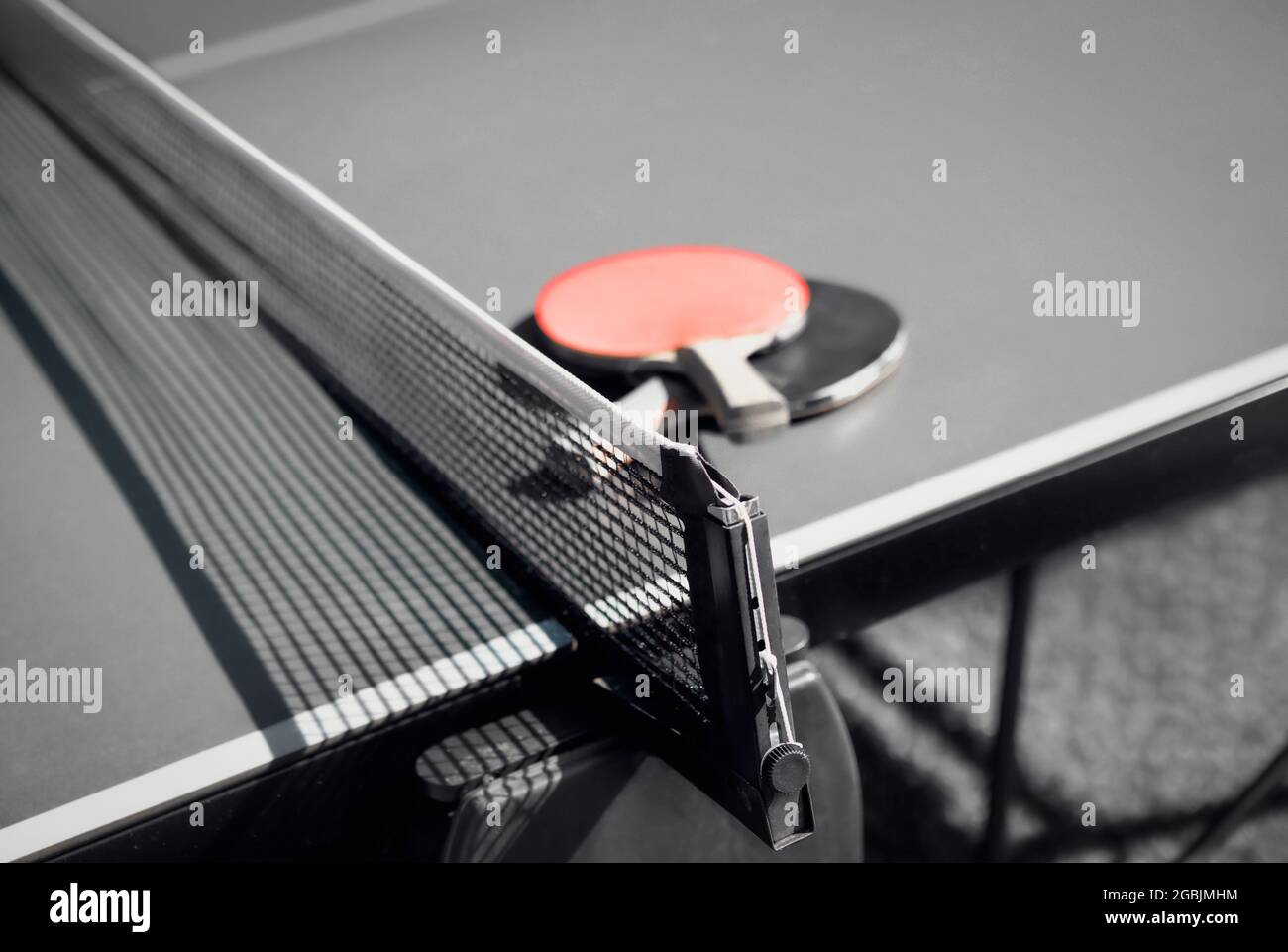 Abstract table tennis or ping pong texture. Monochrome colors with red