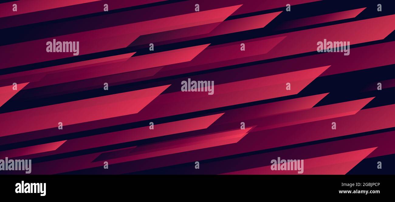 Abstract background with dynamic red geometric shapes in motion forming ...