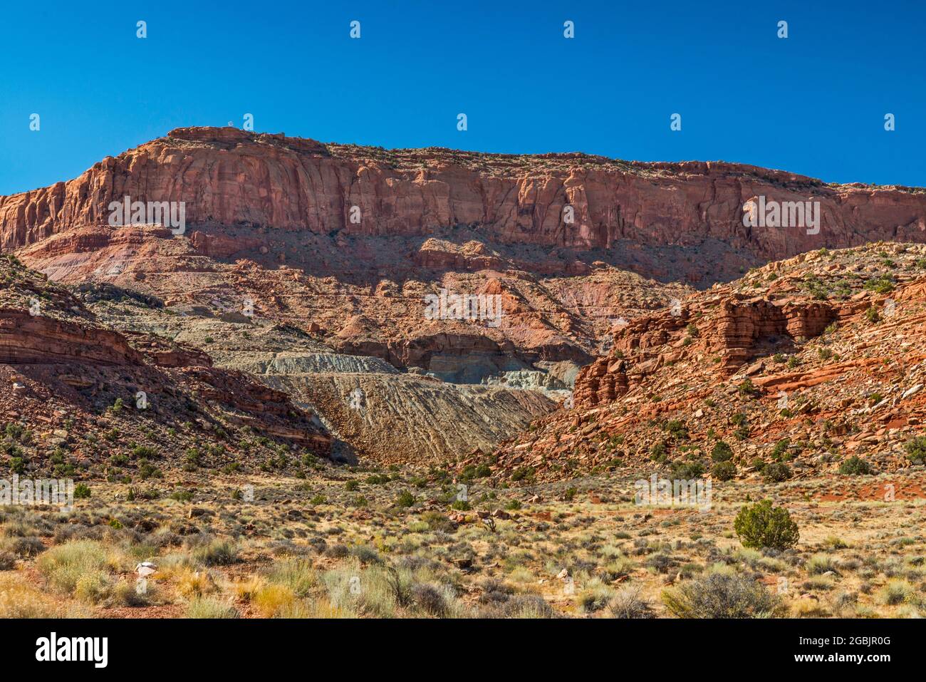 Happy Jack Mine (Blue Dike Mine), abandoned uranium mine, White Canyon, Bears Ears National Monument, near Hite Crossing, Utah, USA Stock Photo