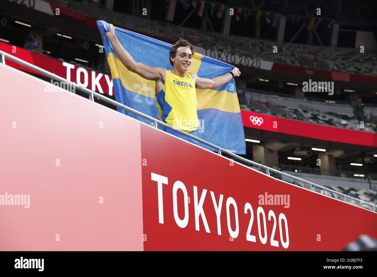 DUPLANTIS Armand (SWE) Winner Gold Medal during the Olympic Games Tokyo