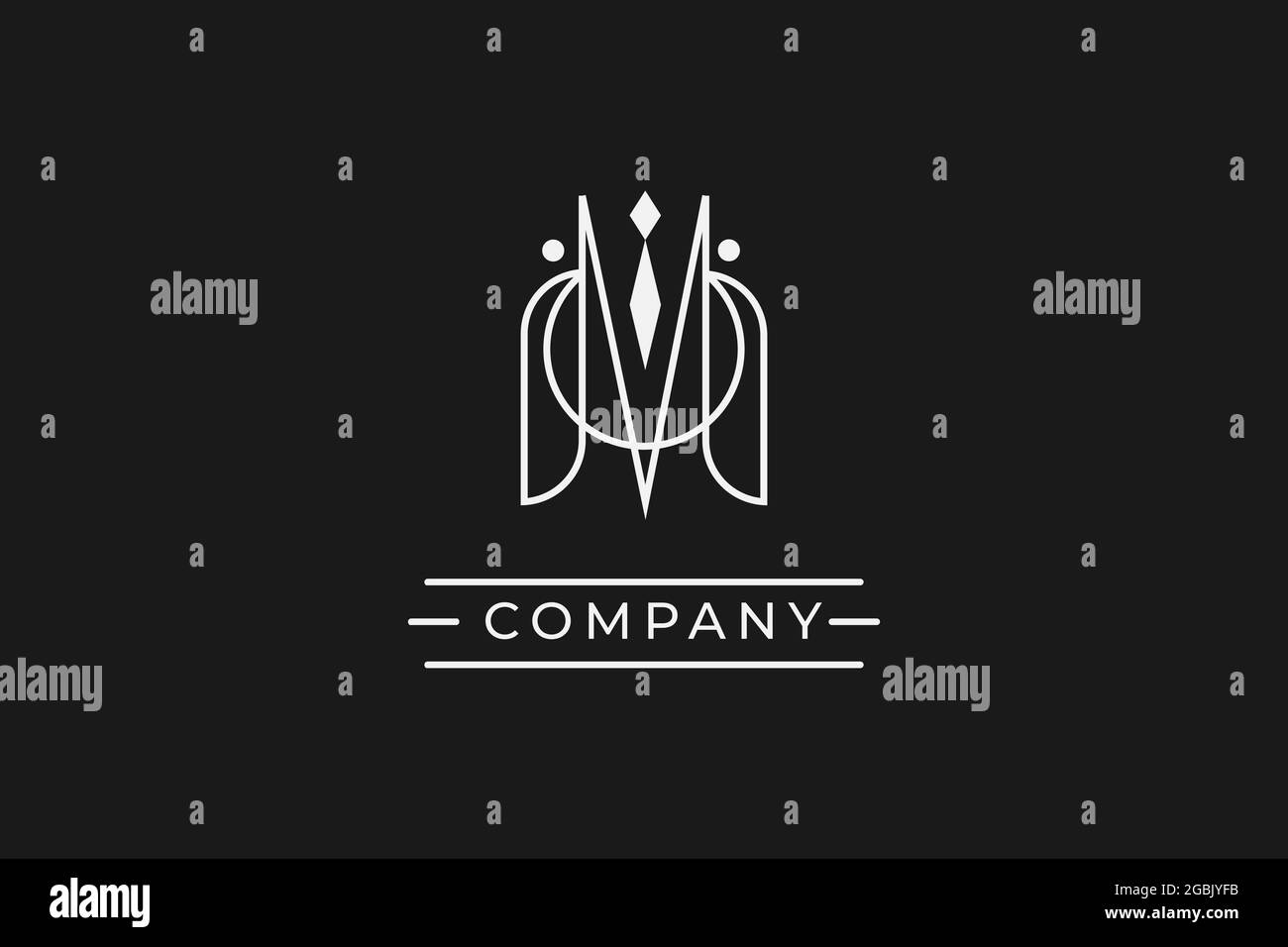 abstract logo company. usable logo design for private logo, business name card web icon, social media icon Stock Vector
