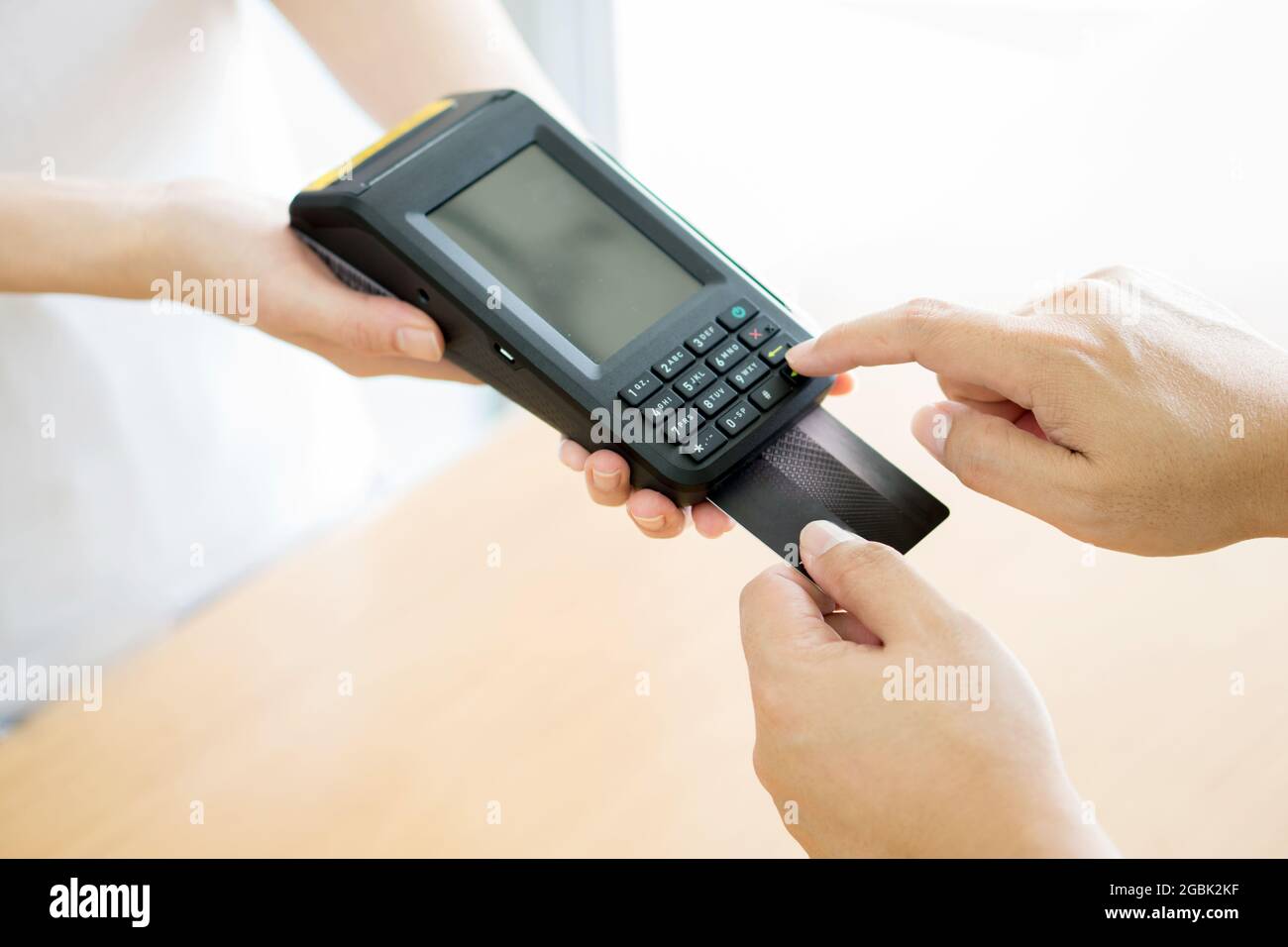 Business and smart card payment Stock Photo