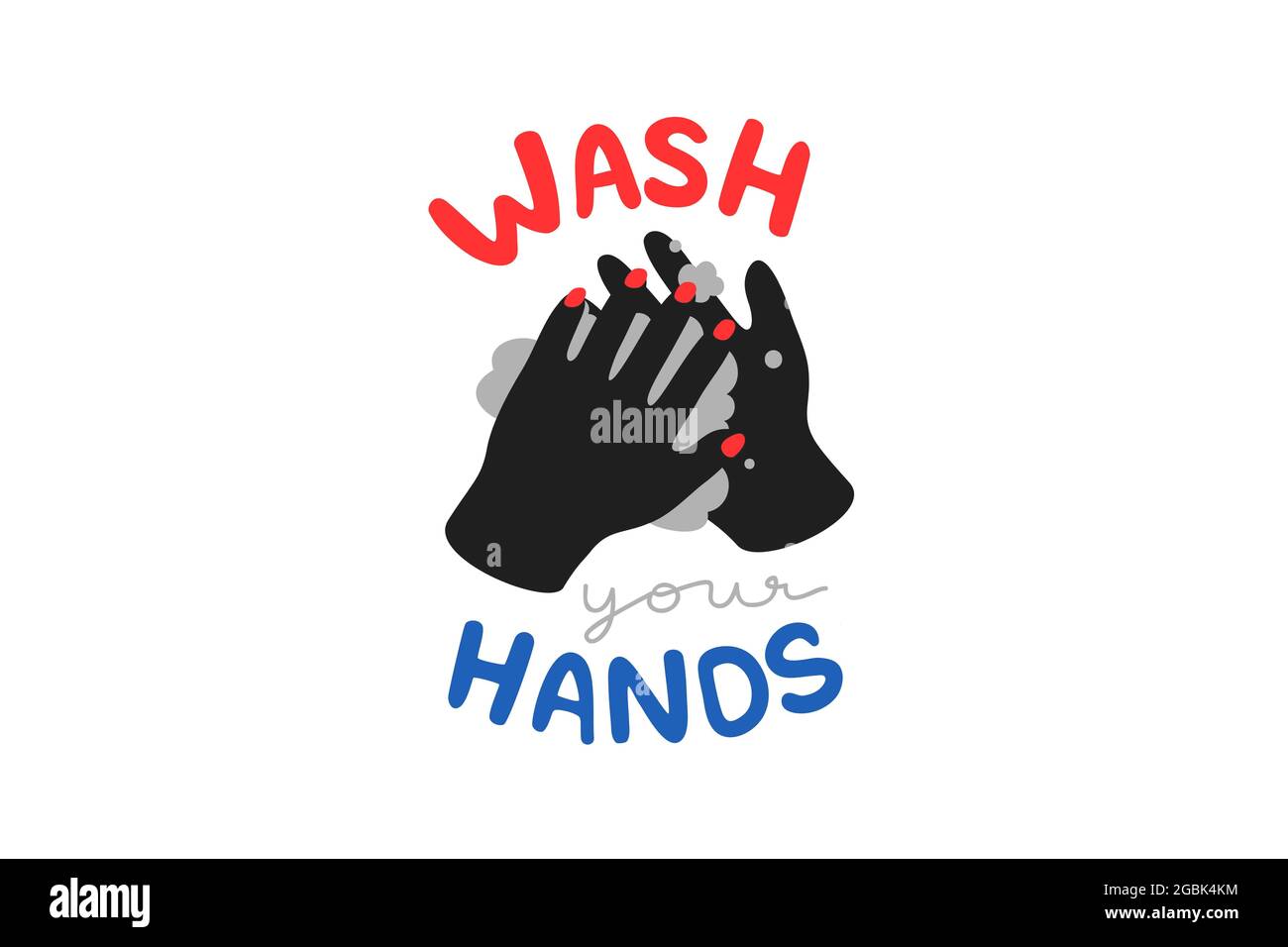Wash hands icon in simple design Stock Photo - Alamy