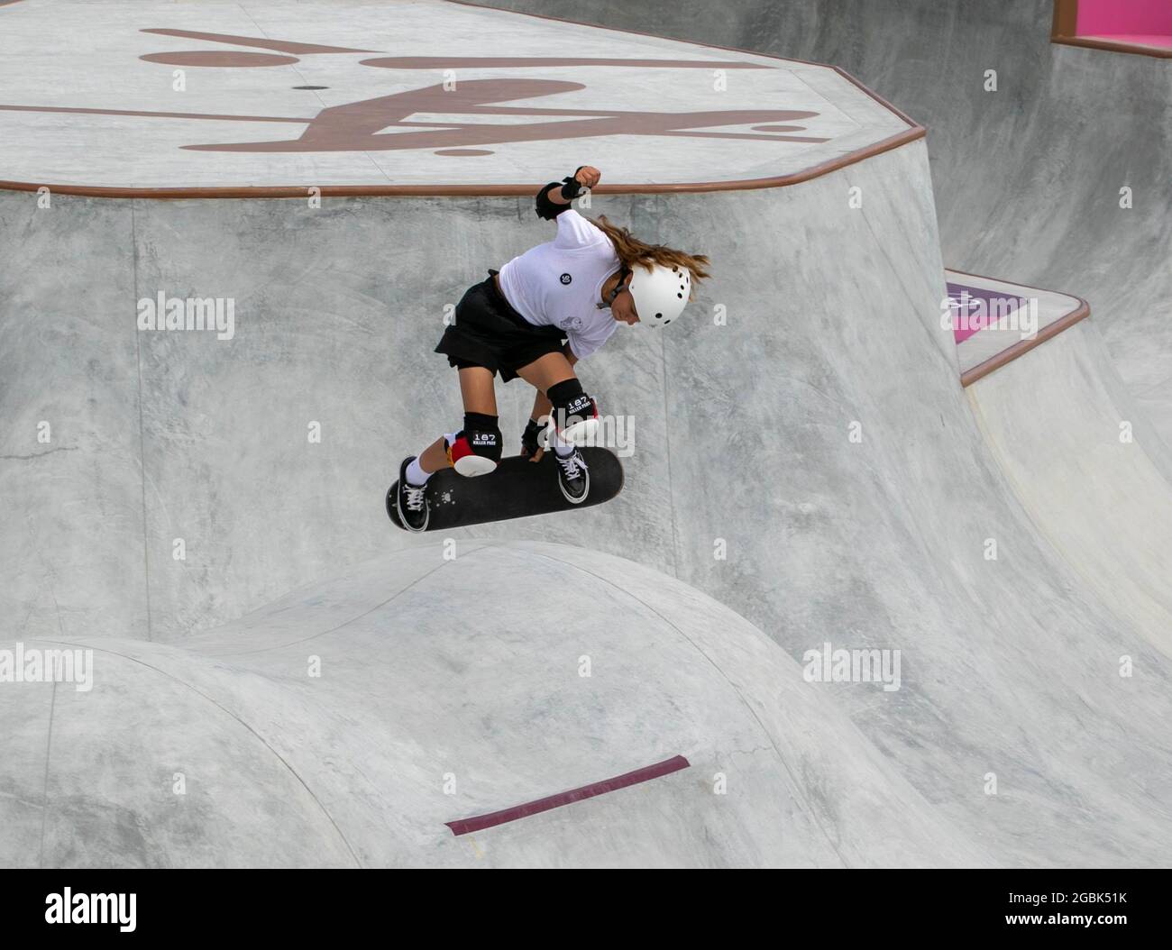 Tokyo, Kanto, Japan. 4th Aug, 2021. Germany skateboarder, LILLY
