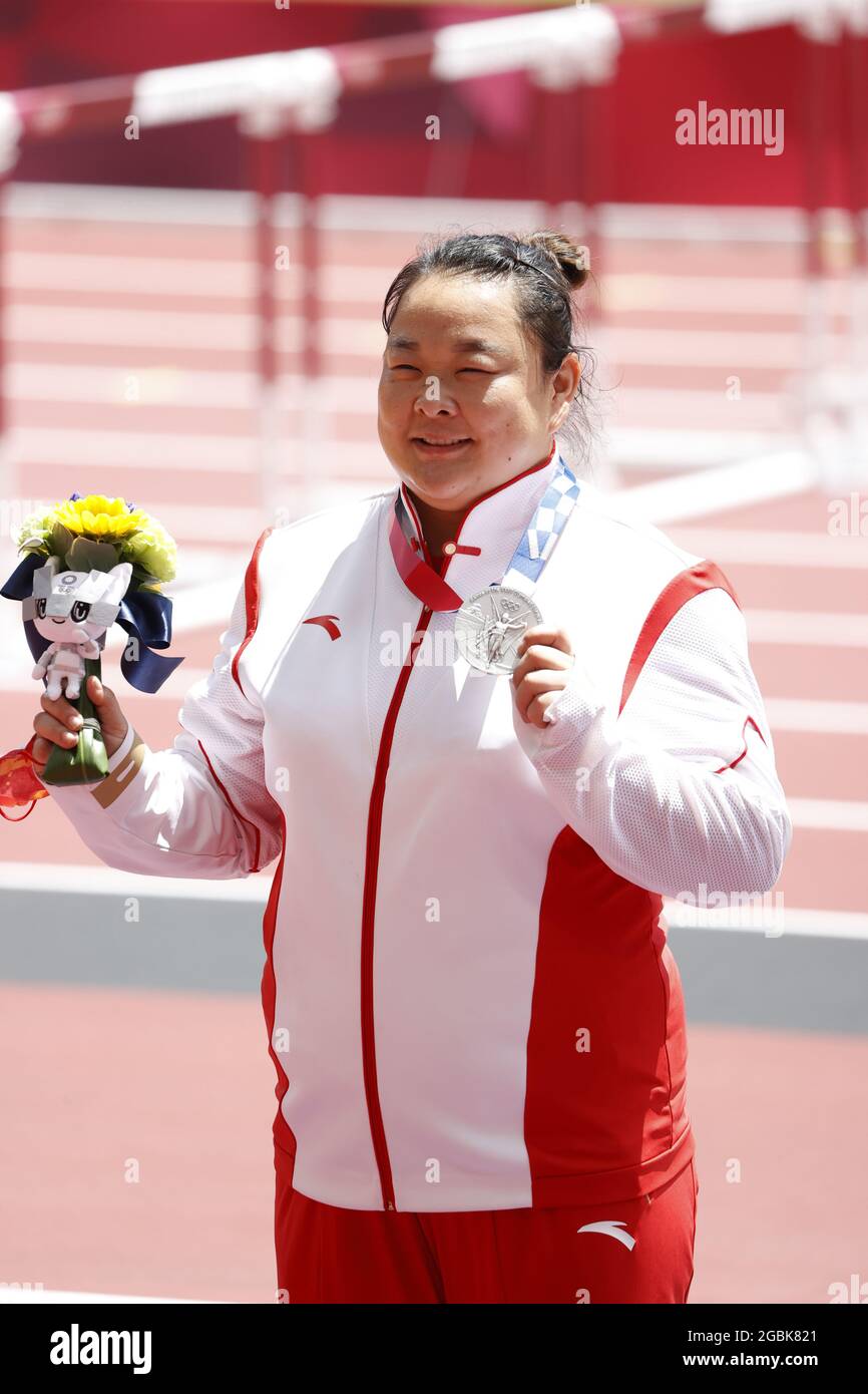 Zheng WANG (CHN) 2nd Silver Medal during the Olympic Games Tokyo 2020