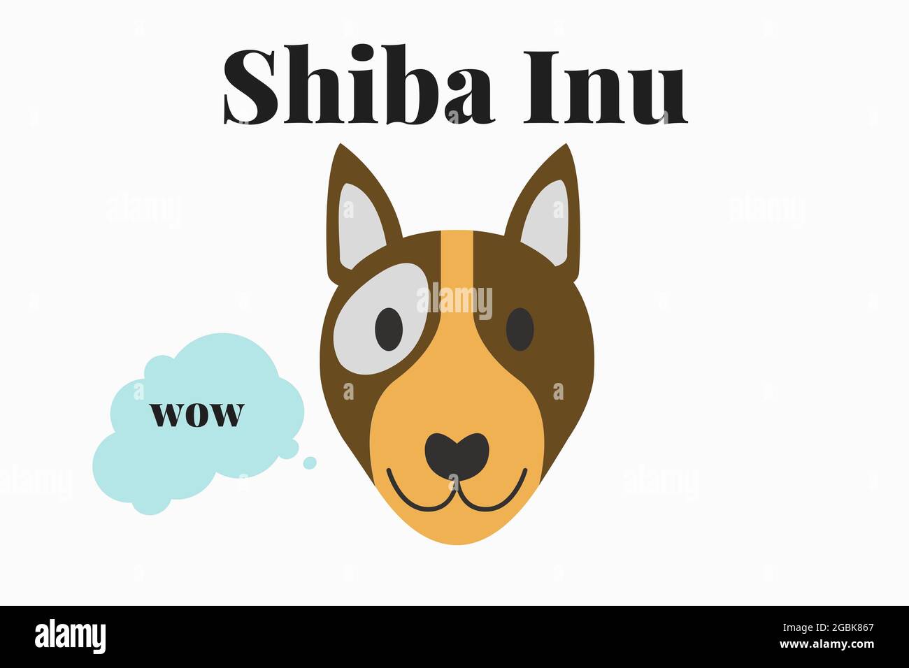 Cryptocurrency SHIBA INU logo Stock Photo - Alamy