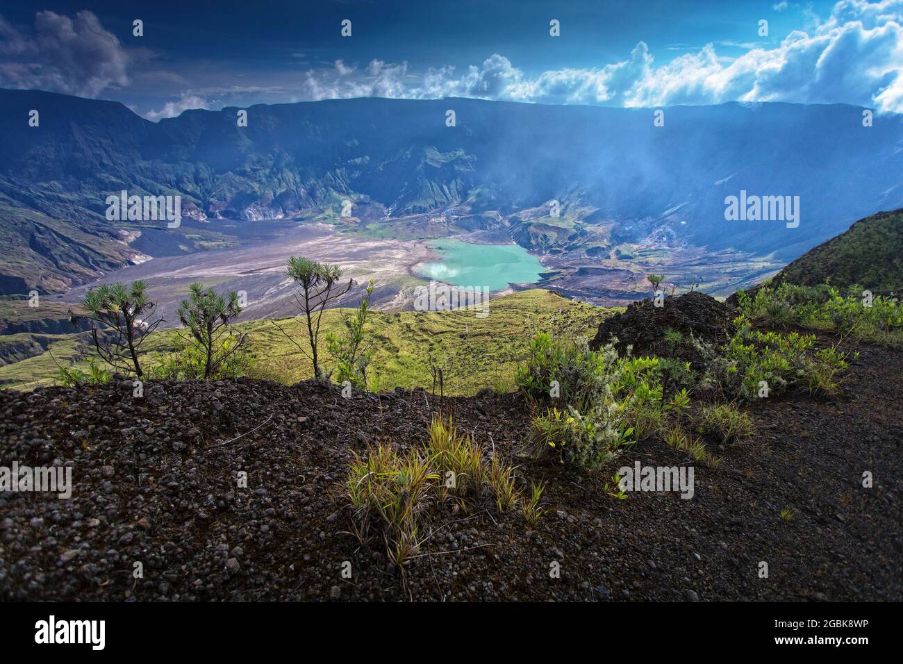 Tambora volcano at Sumbawa Insland, Indonesia Stock Photo Alamy