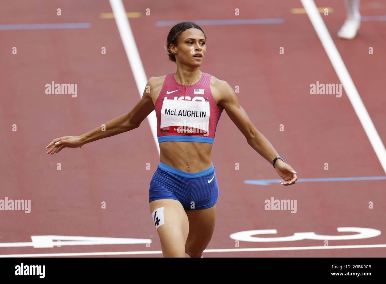 Sydney McLAUGHLIN (USA) Winner Gold Medal during the Olympic Games