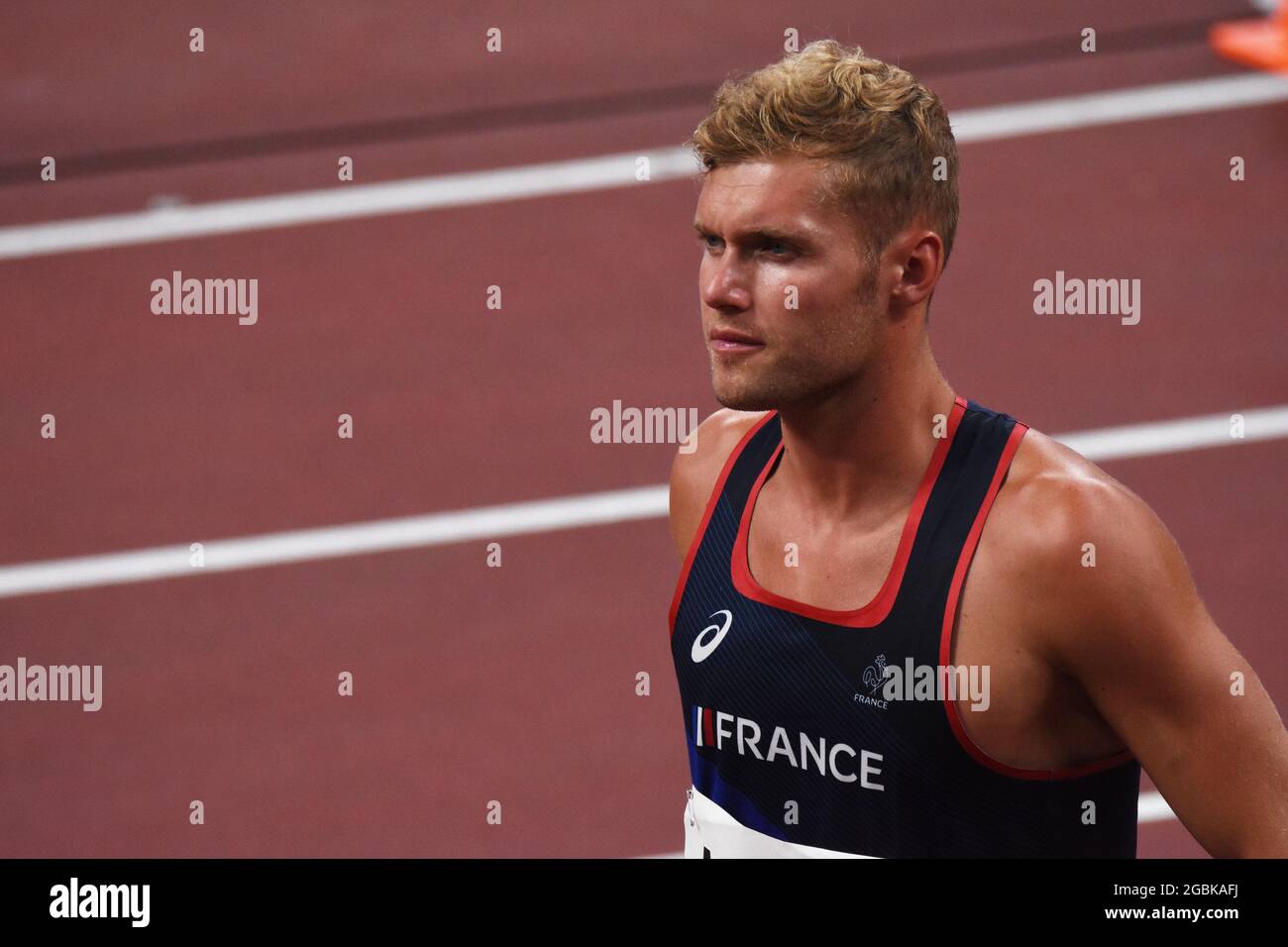 Kevin Mayer (FRA) competes on Men's Decathlon during the Olympic Games  Tokyo 2020, Athletics, on August 4, 2021 at Tokyo Olympic Stadium in Tokyo,  Japan - Photo Yoann Cambefort / Marti Media / DPPI Stock Photo - Alamy