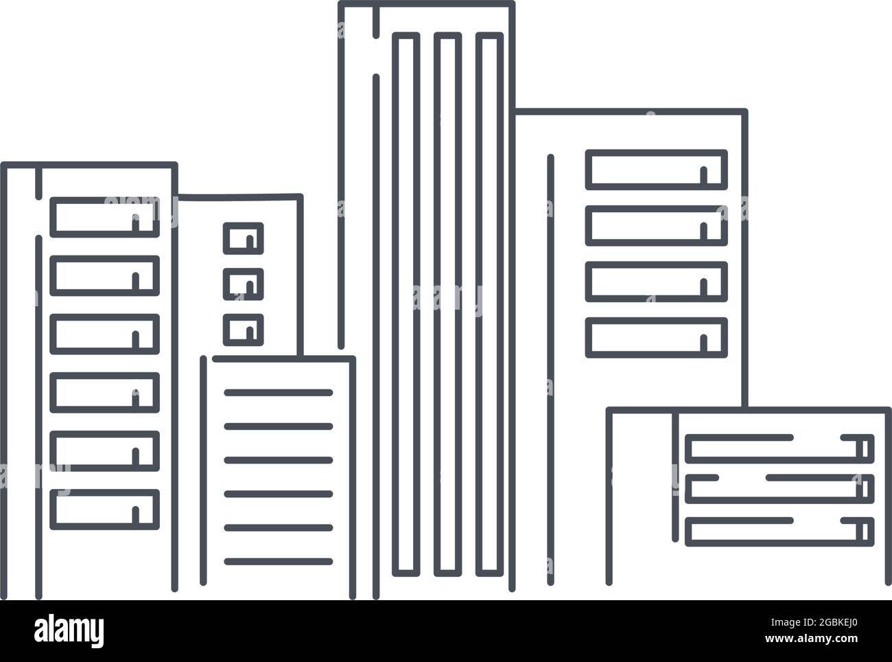 buildings cityscape line style icon Stock Vector Image & Art - Alamy