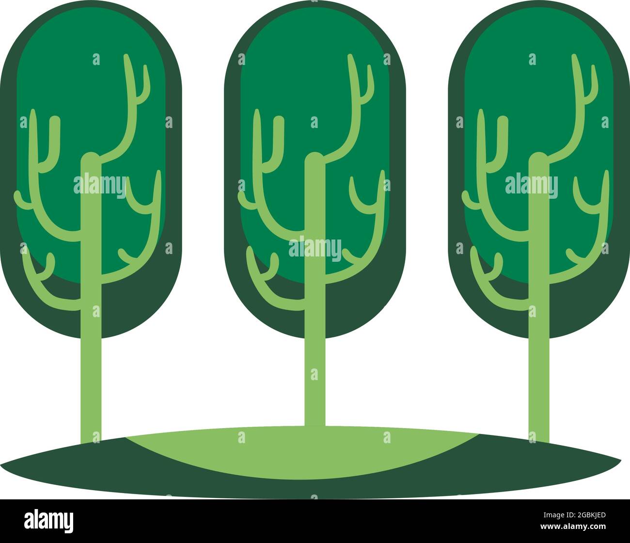 trees forest scene ecology icon Stock Vector Image & Art - Alamy