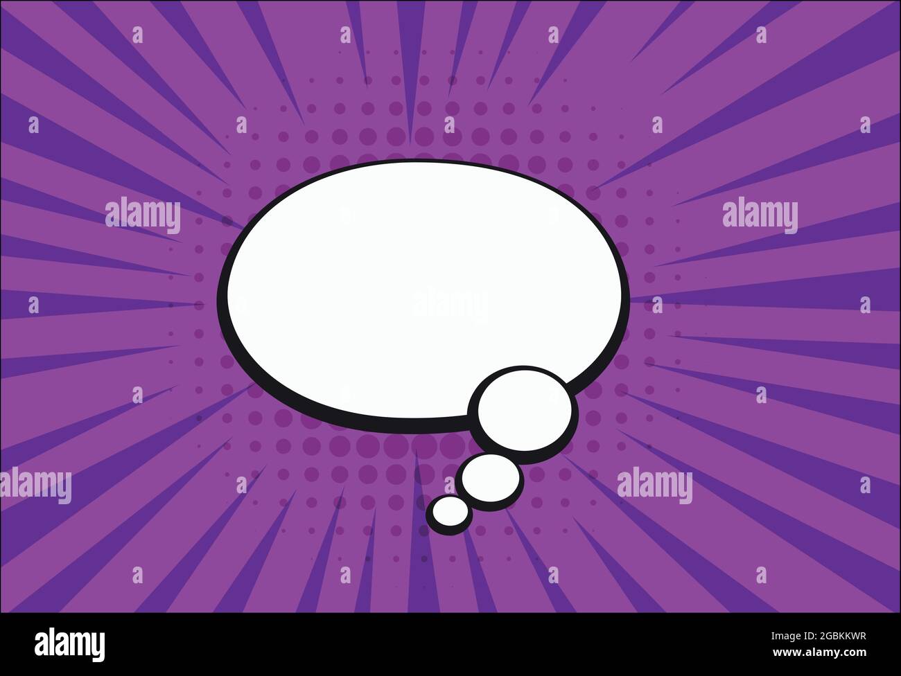 Empty pink cartoon black and white cloud, expression speech boxes. Stock Vector