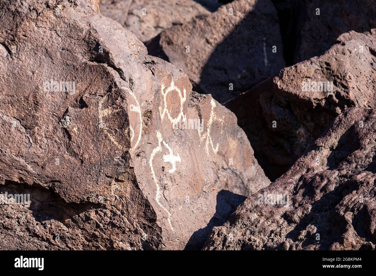 Albuquerque, New Mexico - The Rinconada Canyon unit of Petroglyph National Monument. Stock Photo