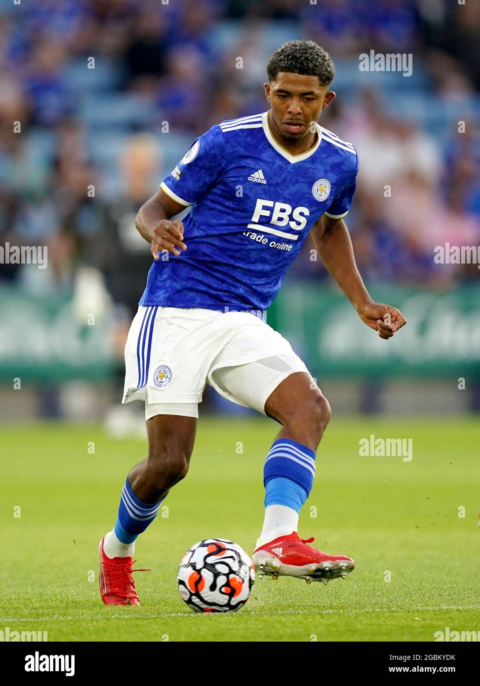 Leicester City's Wesley Fofana during the Pre-Season Friendly match at The King Power Stadium, Leicester. Picture date: Wednesday August 4, 2021. Stock Photo