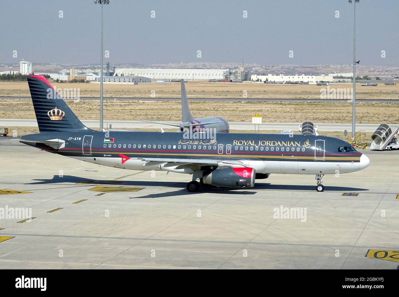 Royal Jordanian Airlines the flag airline Jordan), Airbus A320 airplane Stock - Alamy
