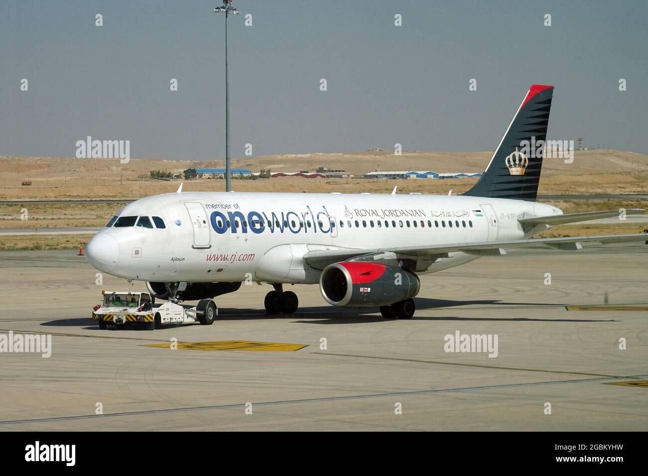 Royal Jordanian Airlines (is the flag carrier airline of Jordan), One World  livery, Airbus airplane Stock Photo - Alamy