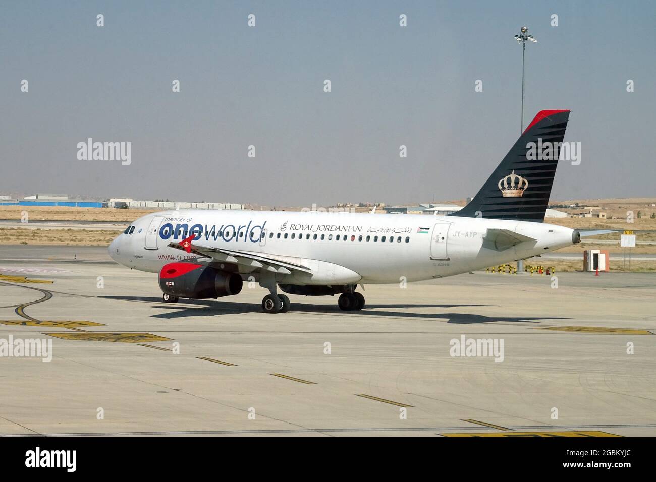 Royal Jordanian Airlines (is the flag carrier airline of Jordan), One World  livery, Airbus airplane Stock Photo - Alamy