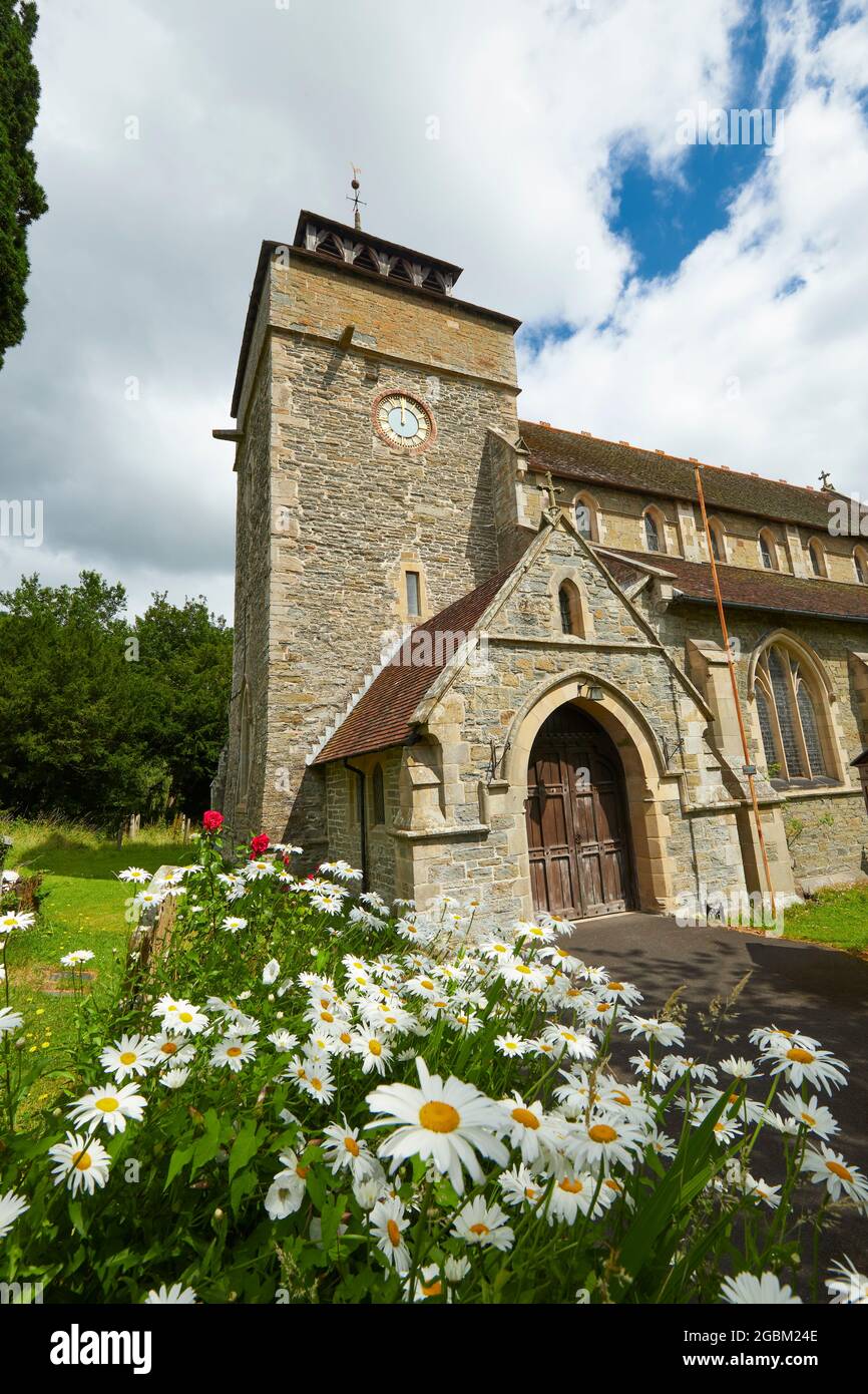 St Edwards Church Knighton Powys Wales UK Stock Photo