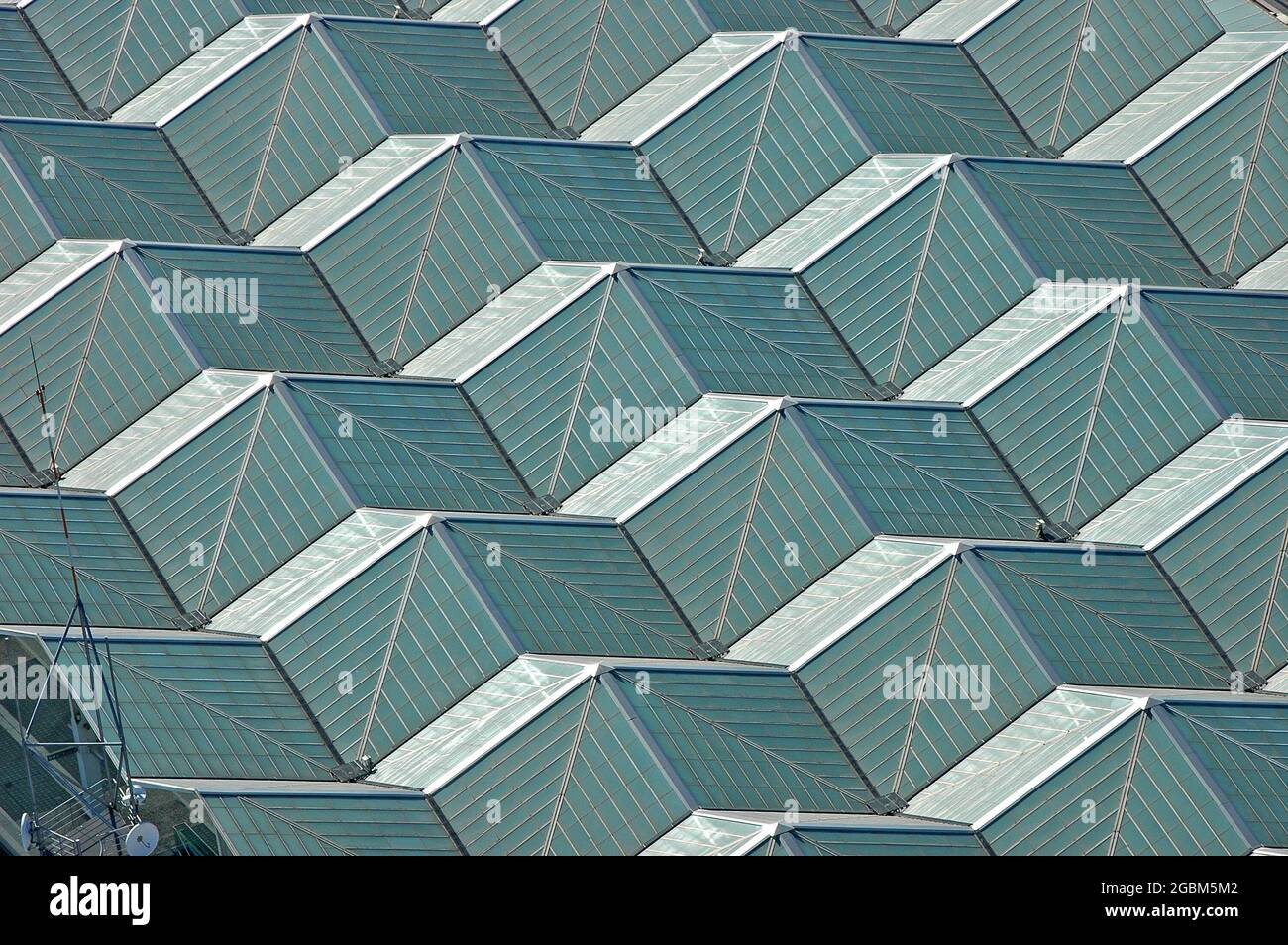 Closeup shot of the external view of a building with a glass wall Stock ...