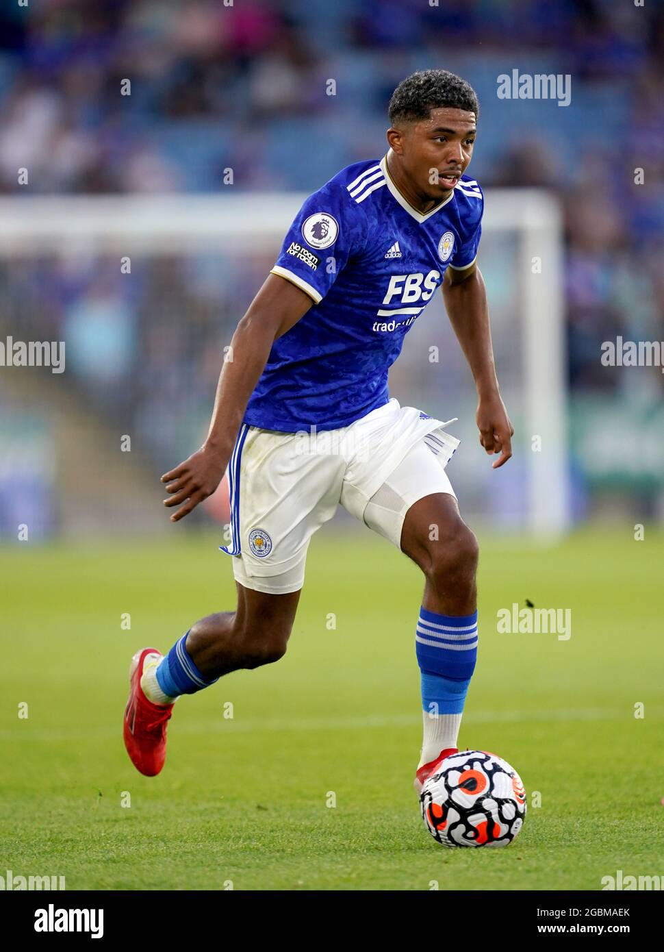Leicester City's Wesley Fofana during the Pre-Season Friendly match at The King Power Stadium, Leicester. Picture date: Wednesday August 4, 2021. Stock Photo
