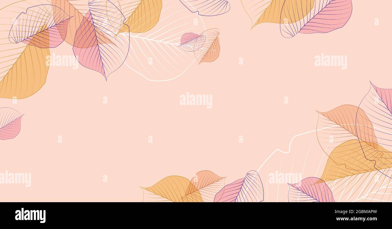 Realistic autumn leaves on a light background - Vector illustration ...