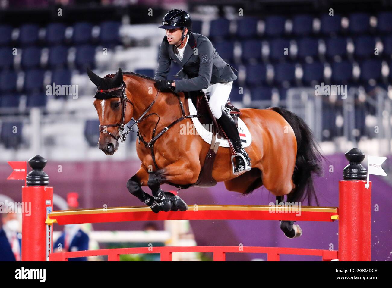 Tokyo Japan 4th Aug 2021 Egypt S Nayel Nassar Riding Igor Van De