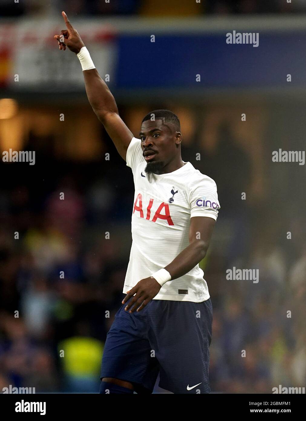 Tottenham Hotspur's Serge Aurier during The Mind Series match at Stamford Bridge, London. Picture date: Wednesday August 4, 2021. Stock Photo