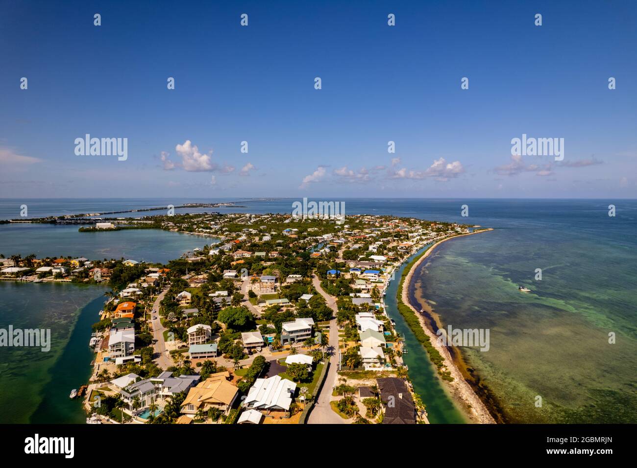 Luxury waterfront real estate Duck Key FL USA Stock Photo Alamy