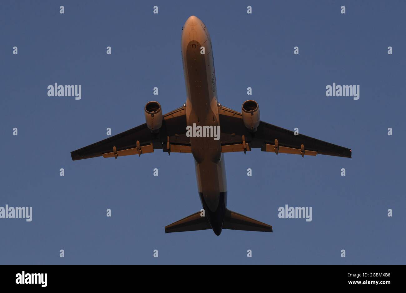 Fed Ex 767 Takeoff from San Diego International  Airport Stock Photo