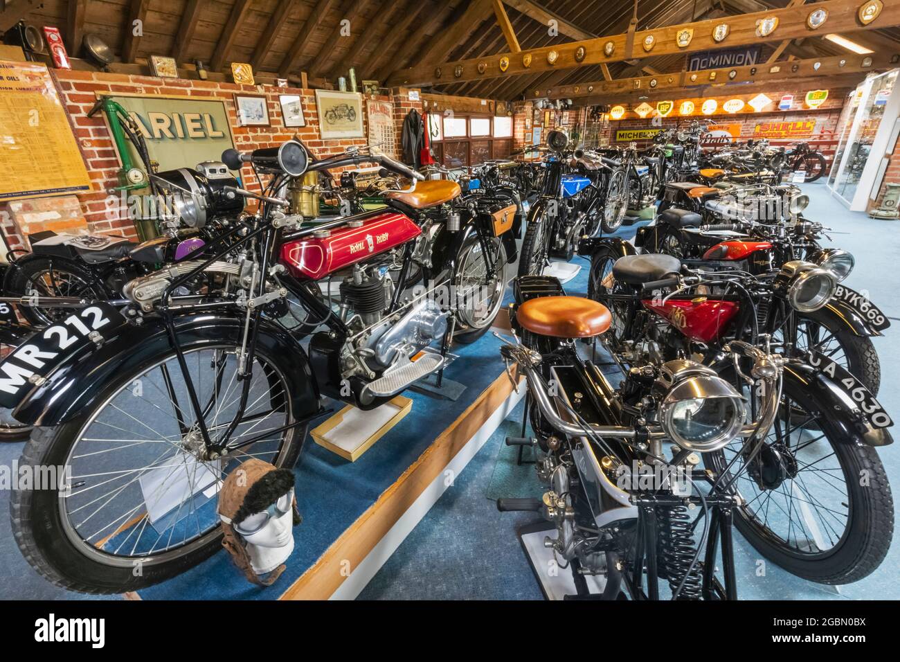 England, Hampshire, New Forest, New Milton, The Sammy Miller Motorcycle