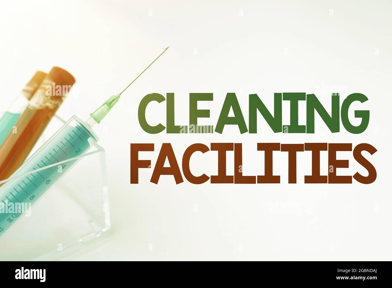 Conceptual display Cleaning Facilities. Concept meaning Place or